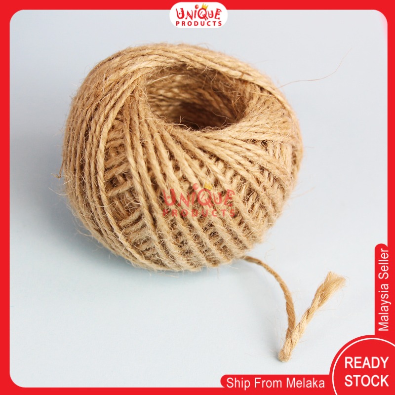 Natural Brown Jute Hemp Rope Twine String Cord Craft Making DIY Rustic