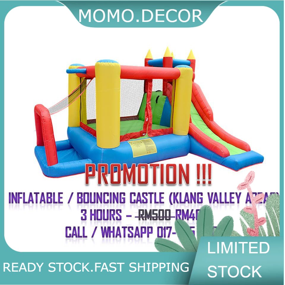 Kids Party Bouncy Bouncing Castle Inflatable (Rental Only) Service Mainan Lompat Sewa KL Selangor