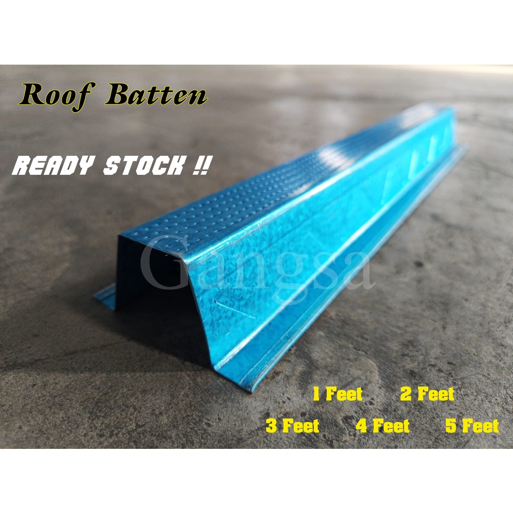 Batten 121 0.45mm / Besi V Biru / Besi Rak Bunga /Besi Bumbung V ...