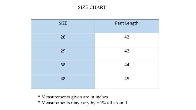 lois jeans size chart