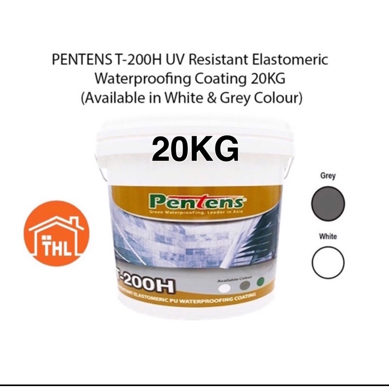 Pentens T200H New Formula Waterproofing UV Resistant Elastomeric PU ...