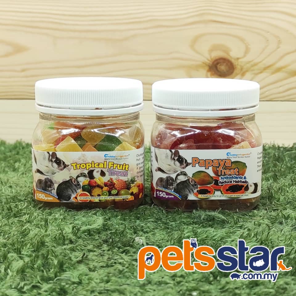 Papaya/ Tropical Fruit Treats 150g for Chinchilla/Sugar Glider/Marmoset