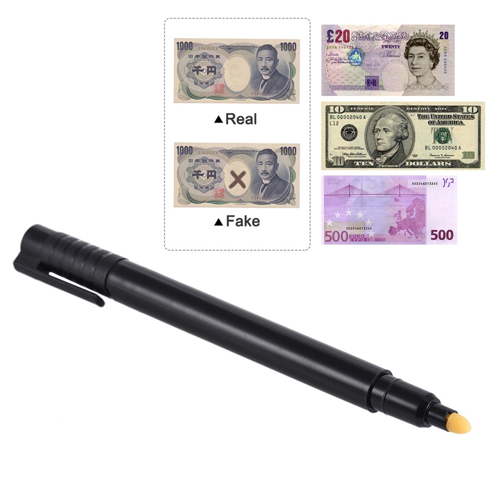 Counterfeit Money Detector Pen Fake Banknote Tester Currency Cash Checker Marker