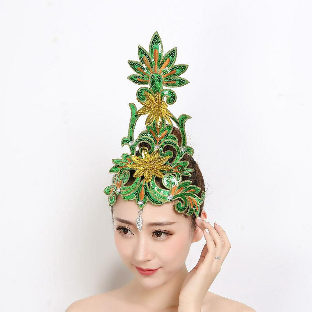 Dance Headdress Performance Kids Hair Accessories Tiara Headpiece  Multi-Color Classical Head Flower | Shopee Malaysia