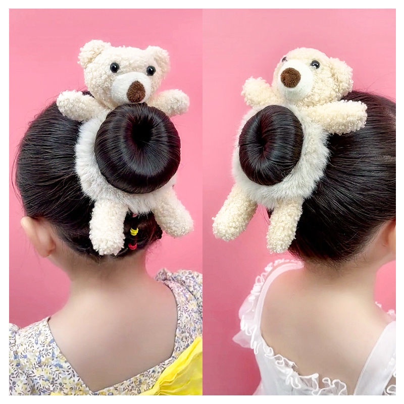 ☆BEBEAR Children's Headband Cute Bear Hair Band Internet Celebrity Balls  Headdress Baby Hair Rope Plush Hair Ring☆ ZzYT | Shopee Malaysia