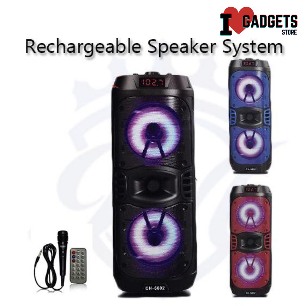 rechargeable party speaker