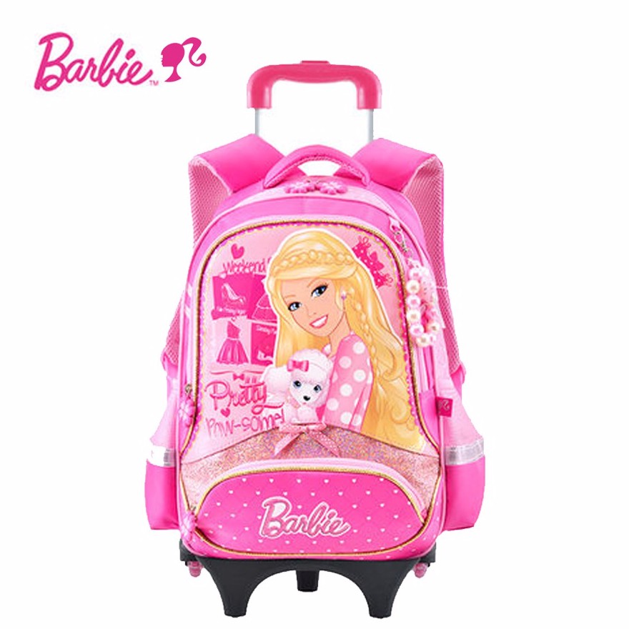 barbie school bag with wheels