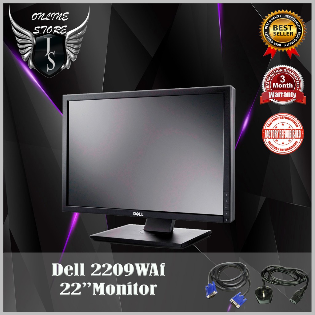 grade A DELL 2209WAF DELL 22 FLAT PANEL LCD MONITOR used 2209WAF