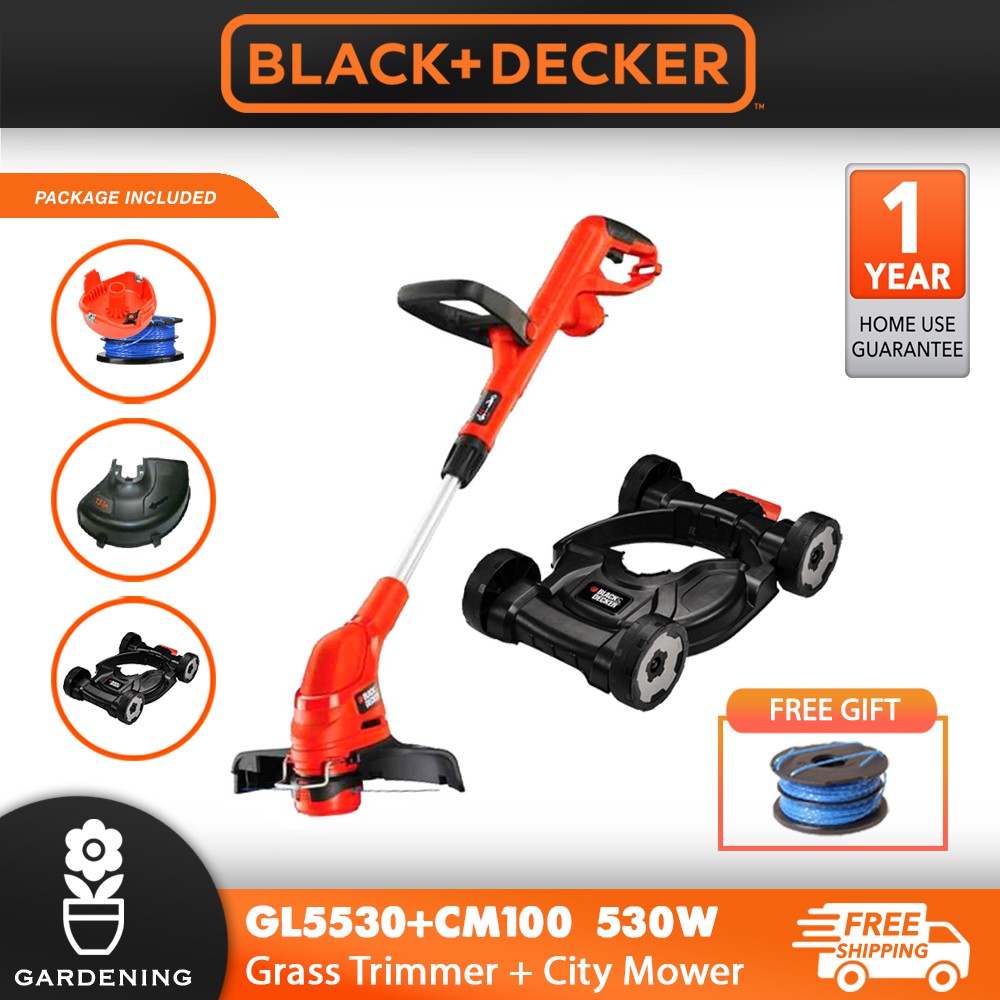 black and decker electric grass cutter