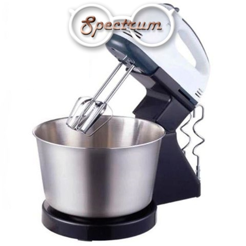 Double Beater 7 Speed Hand Stand Mixer 1.7L Bowl Stainless Steel Beater Mix & Whisk