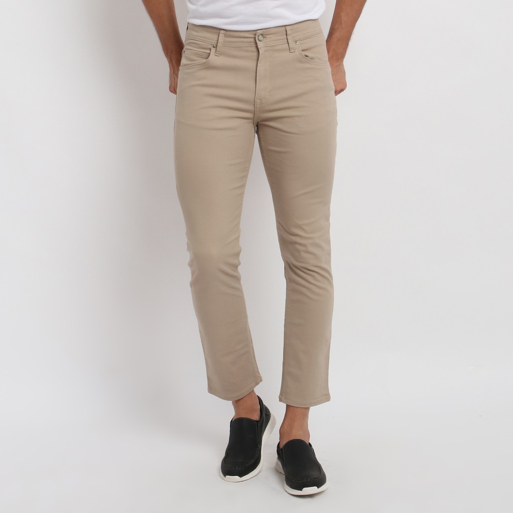 beige stretch jeans