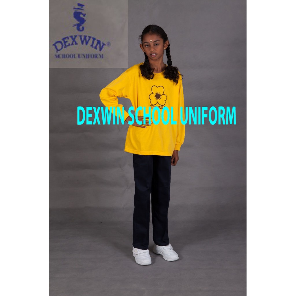 Dexwin Yellow T Shirt Tunas Puteri Long Sleeve Shopee Malaysia