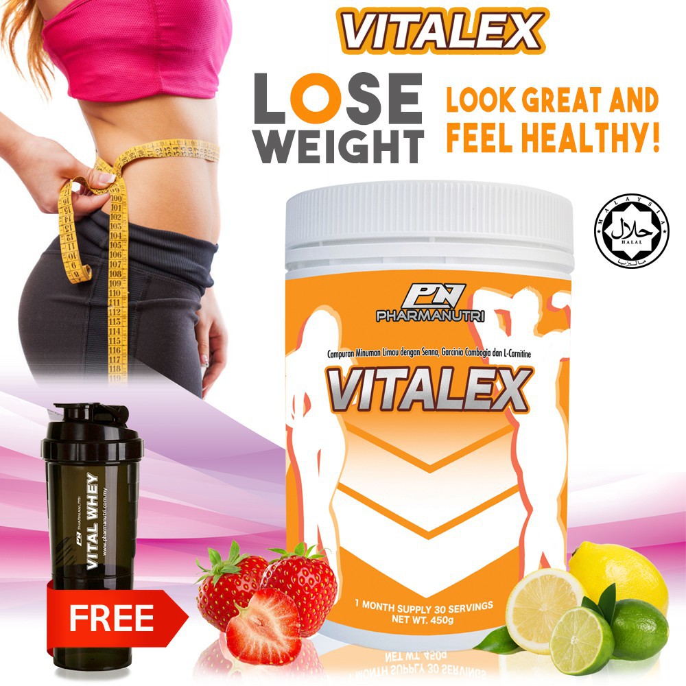 Fat Burner Halal-Vitalex 30 Servings[Original]- Ubat Kurus 