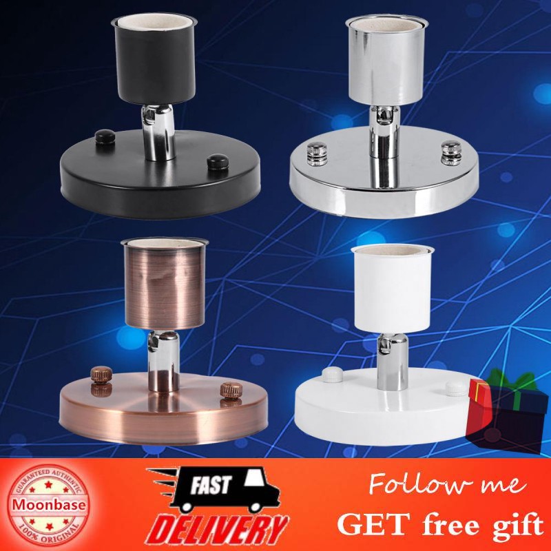 [Ready Stock]1Pc E27 Ceiling Light Wall Mounted Lamp Bulb Holder Socket