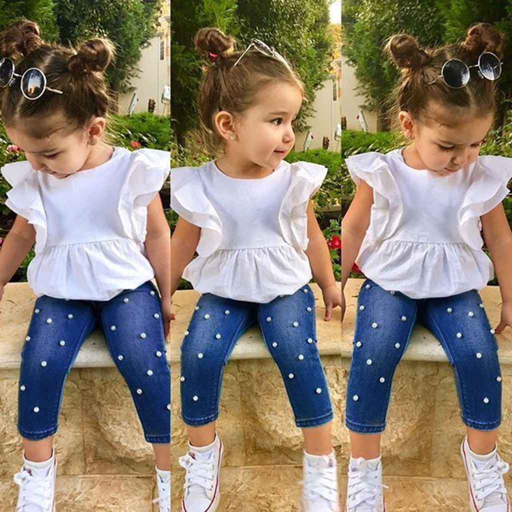 denim clothes for baby girl