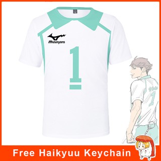 Anime Haikyuu Aoba Johsai High School Volleyball Club Cosplay Costume T-shirt Jersey