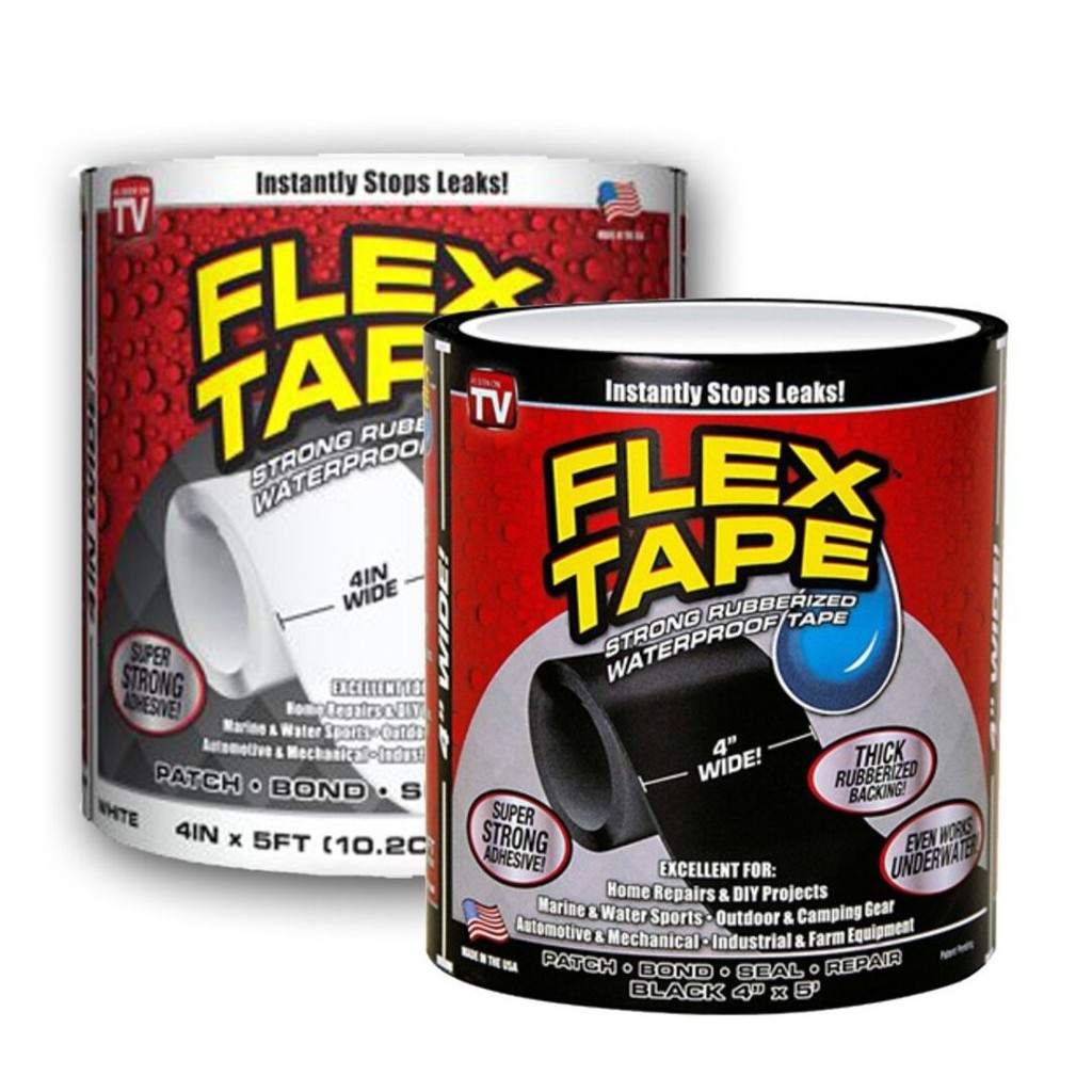 Flex Tape/Pita Pelekat Waterproof / Seal Stop Leaks Tape / 4" Inch