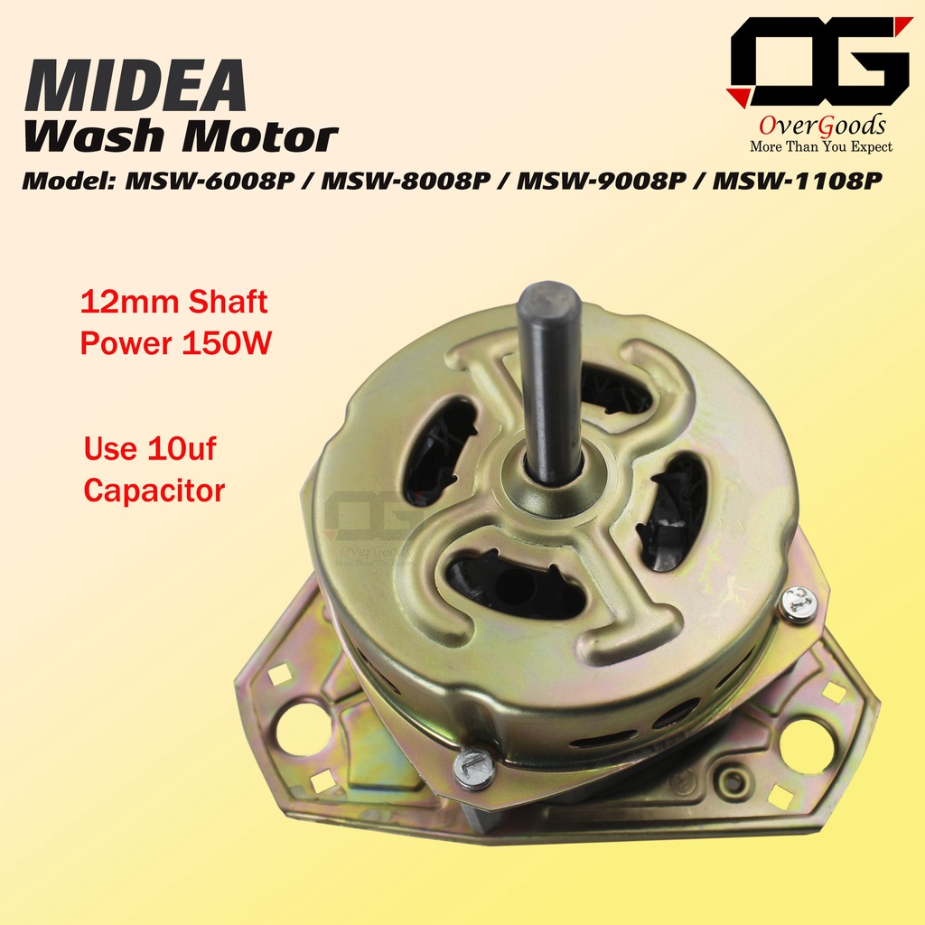 MIDEA SEMI-AUTO WASH MOTOR MSW-6008P / MSW-8008P / MSW-9008P / MSW-1108P Washing Machine