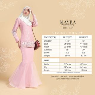 RESTOCK RAYA 2021 Mayra Baju  Kurung  Moden Lace Viral  