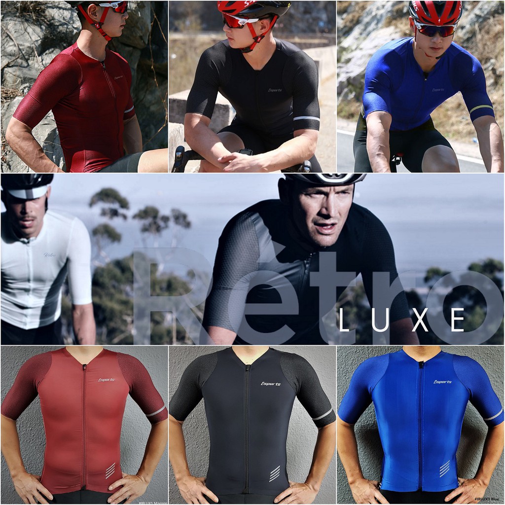 🔥Ready Stock🔥Cycling Jersey iSports Retro Luxe Aerodynamic Race Wear RB  MTB Road Bikes Mountain Bike Biking Shirts