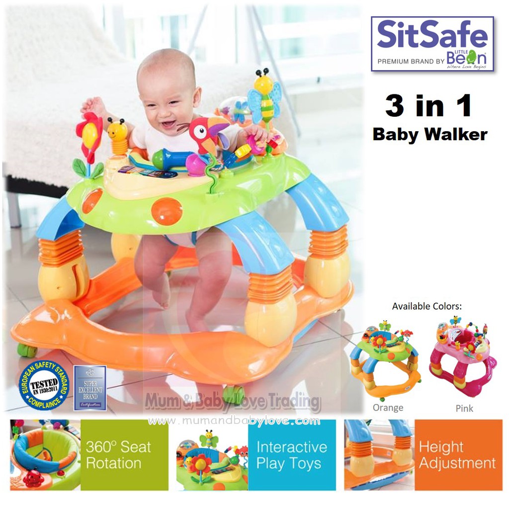 bright starts walker activity rotating seat