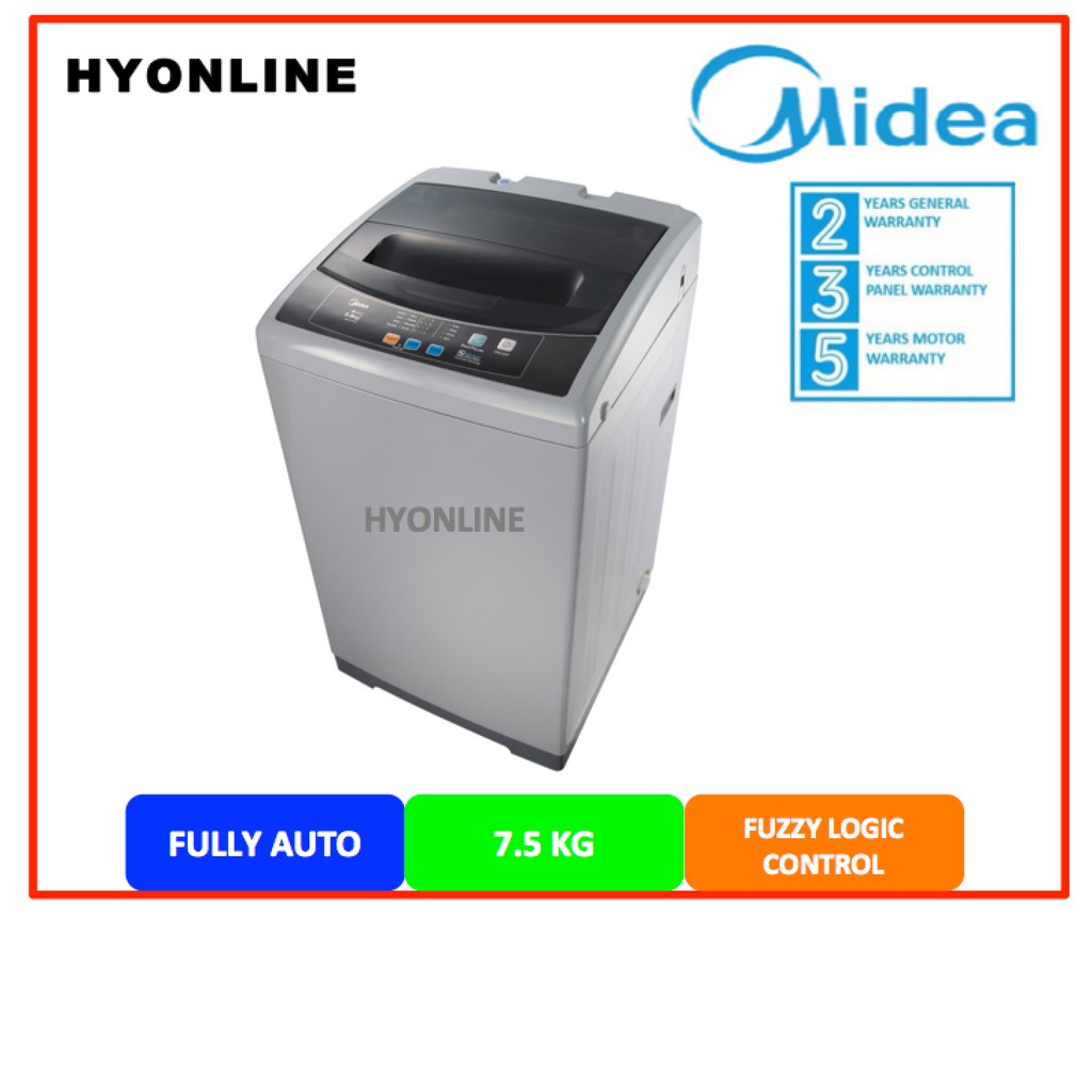 MFWEC750 MIDEA 7.5KG FULLY AUTOMATIC WASHING MACHINE MIDEA 7.5KG