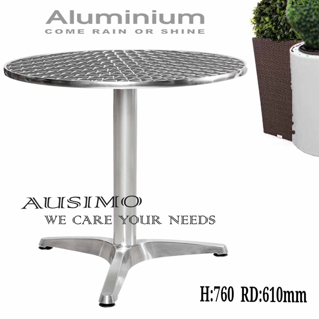 Aluminium Round Bar  Table Outdoor or indoor meja  tinggi 