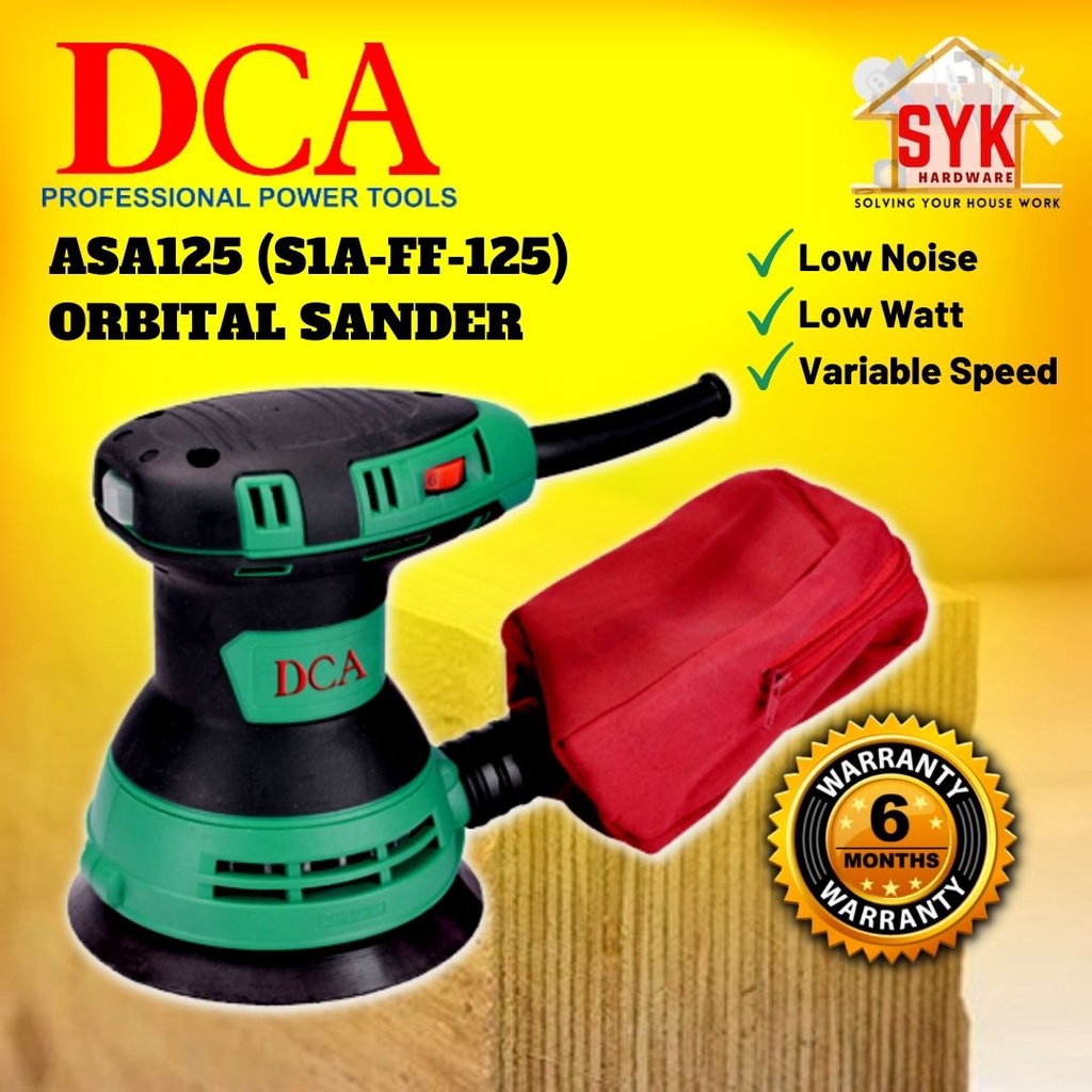 SYK DCA Orbital Sander ASA125 Electric Sander Machine Orbital Polisher
