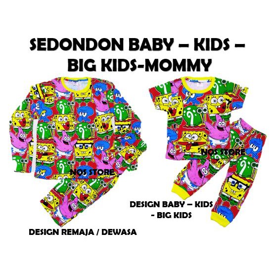 SET FAMILY SEDONDON Pyjamas Kids BABY Dewasa Cartoon SET FAMILY SEDONDON Pyjamas Kids BABY Dewasa Cartoon