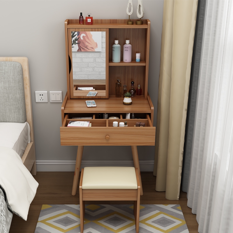 Dressing table with mirror free dressing stool Dressing table with mirror free dressing stool