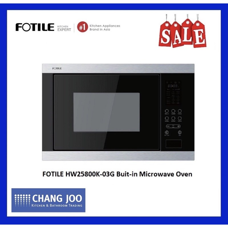 FOTILE Built-In Microwave Oven HW25800K-03G