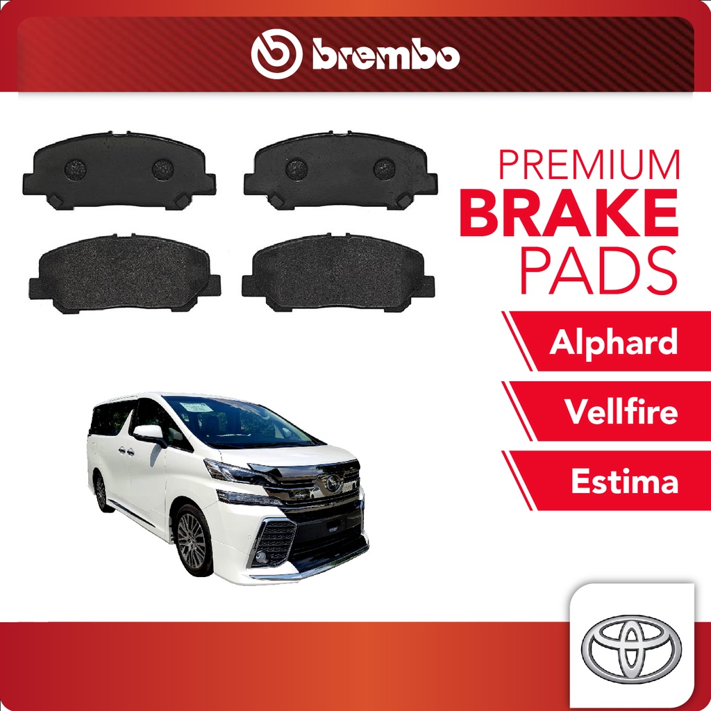 BREMBO Front Brake Pads (1 set) - Toyota Estima ACR50, GSR50'06, ACR55 ...