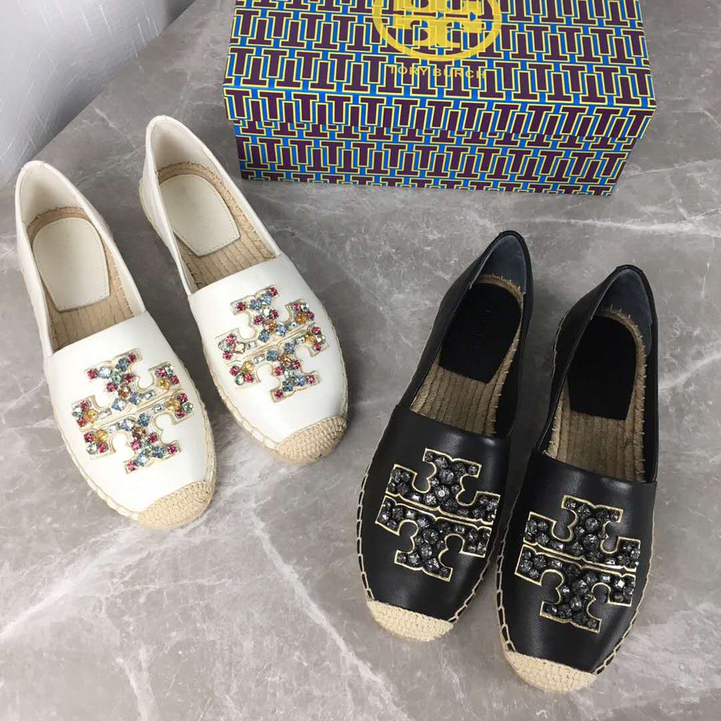 Tory Burch Women Shoes /Isherman Shoes Rhinestone Flats TB Loafers | Shopee  Malaysia