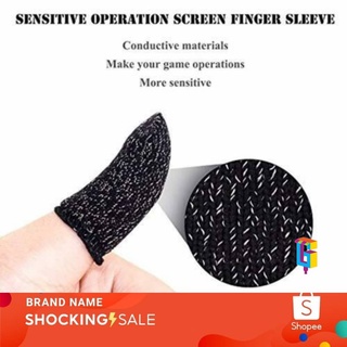 ( 1 Pair 2pcs ) Mobile Game Finger Sleeve Breathable Non-Slip Touch Screen Joystick Sweatproof