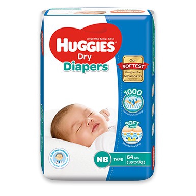 Huggies Dry Diapers New Born Trial Pack 