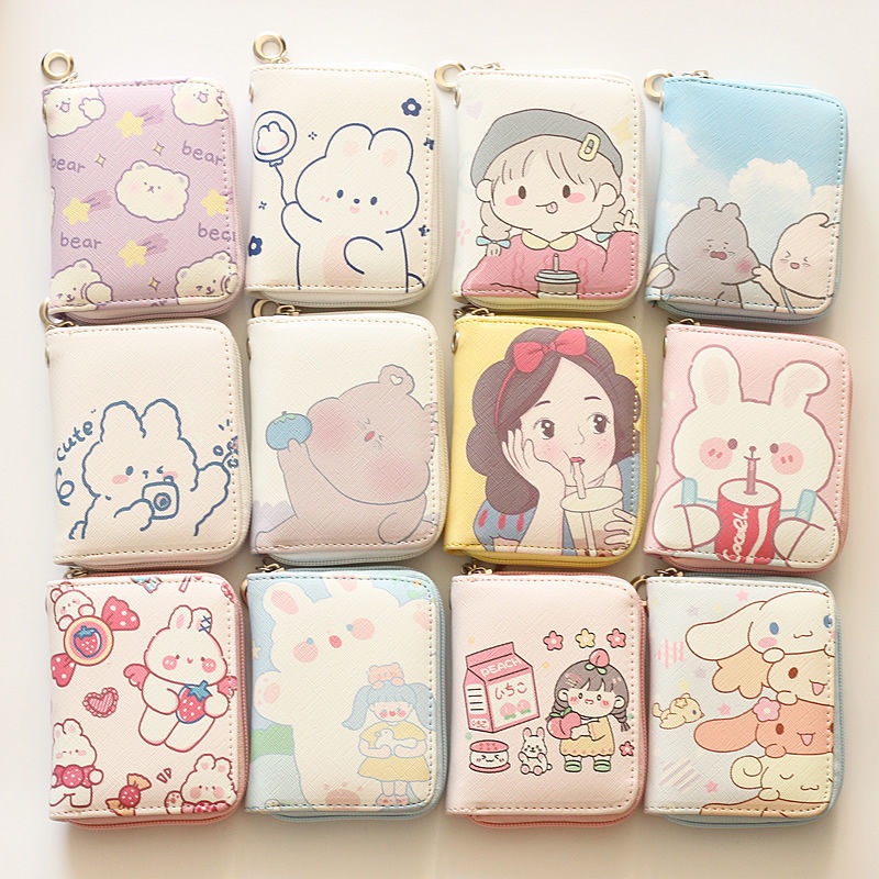 Versi Korea yang ringkas dan padat dompet syiling kanak-kanak beruang