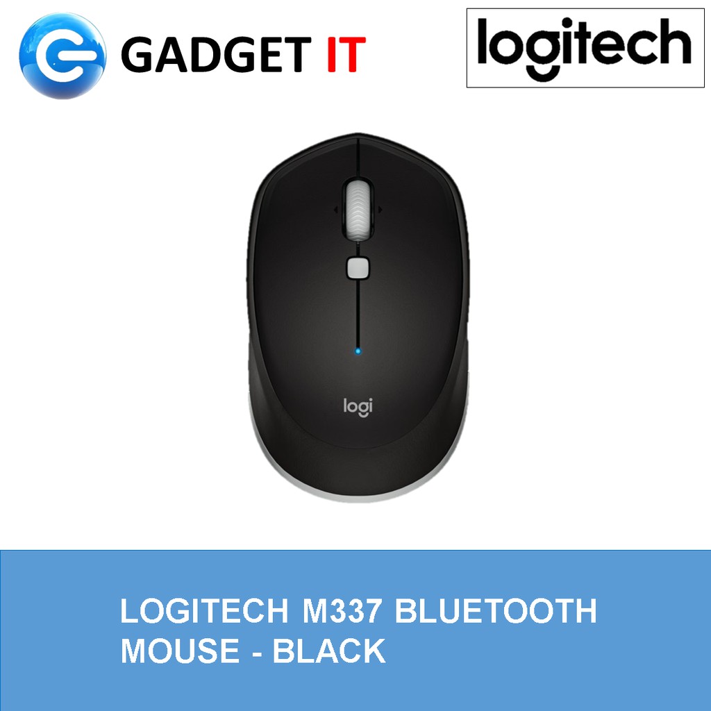 Logitech M337 Bluetooth Mouse Black Blue Red 910 910 910 See Also M350 M590 Shopee Malaysia