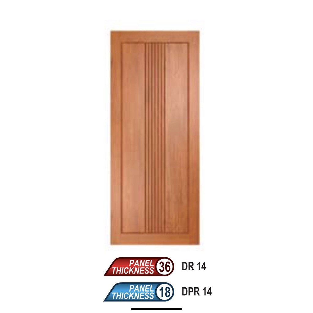 Wd R14 Whitewood Redwood Merpauh Nyatoh Solid Wooden Door Pintu Kayu Standard Size 33 6 8 X 83 Custom Size Available Shopee Malaysia