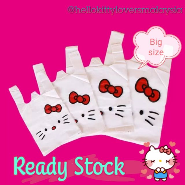 Hello kitty plastic bag 20 pieces XL size Shopee Malaysia