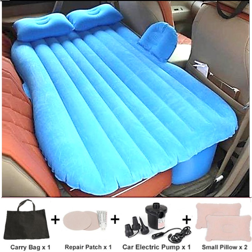 FULL SET Inflatable Car Bed Car Air Mattress for Backseat + 2 Pillows + Air Pump sofa tilam kereta