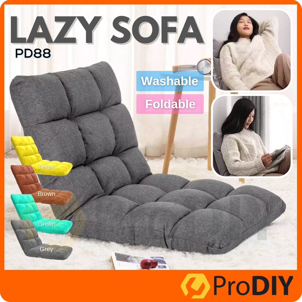 Foldable Lazy Sofa Adjustable Recliner Sofa Bed Floor Single Floor Sofa ...