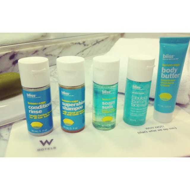 [Authentic] Luxury Bliss Travel Set from 5 star W Hotel Shampoo