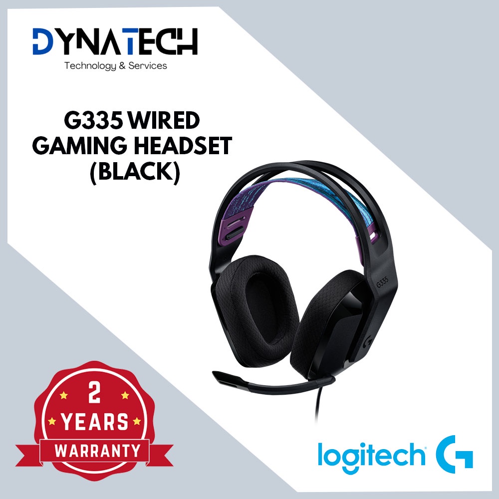 LOGITECH G335 WIRED GAMING HEADSET (BLACK) - 981-000979 | Shopee Malaysia