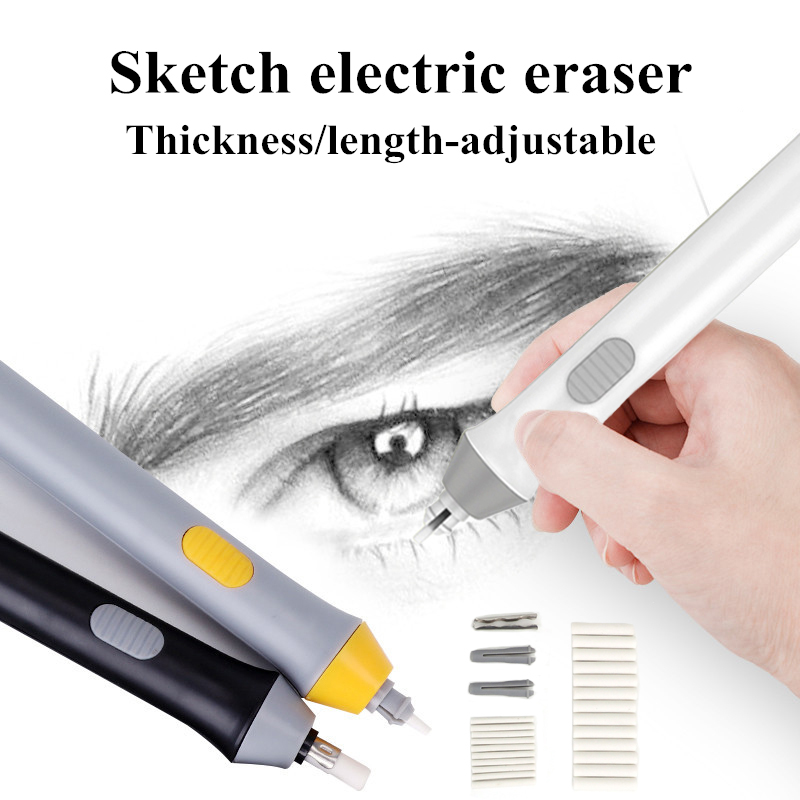 Pencil Drawing Mechanical Electric Eraser Cute Kneaded Erasers Office Supply^ 