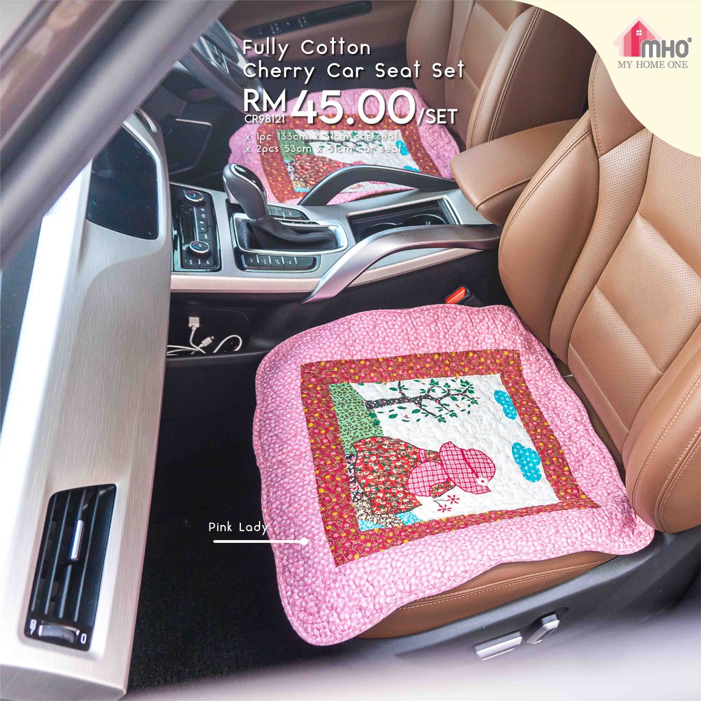 Ready Stock 3in1 Printed Patchwork Car Seat Carseat Cushion Cover Seat Pad Alas Kereta Lapik Seat Kereta æ±½è½¦é€æ°