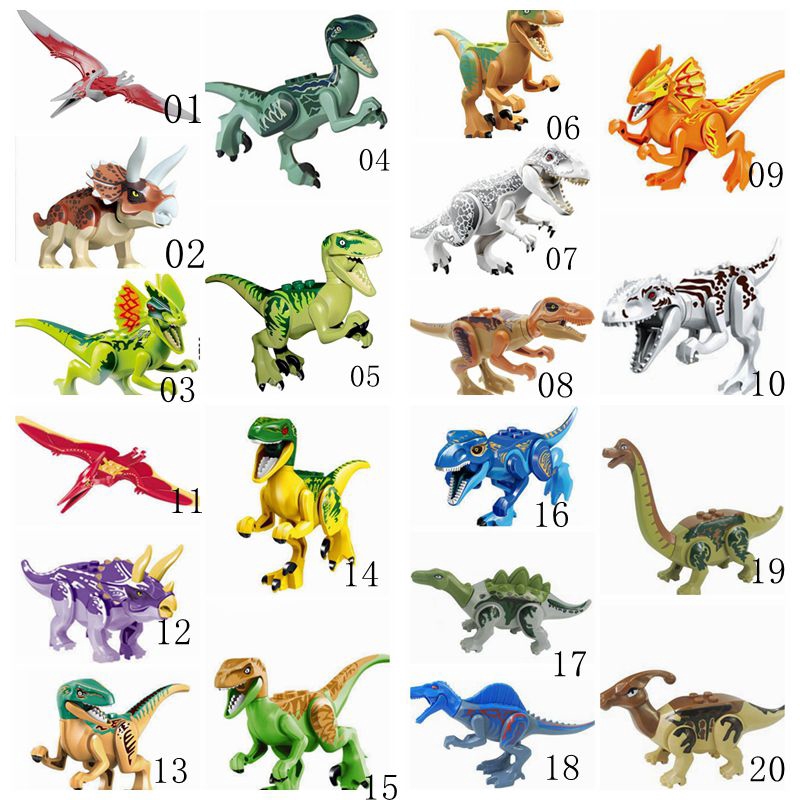 building block dinosaurs