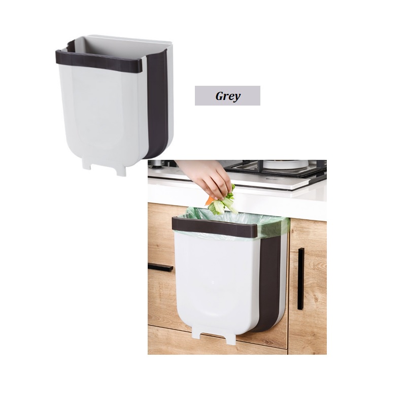 🌹[Local Seller] EXTRA GIFT DELETE OK NEWVIPPIE 9L Foldable Kitchen Cabinet Door Hanging Waste Bin+ Gift