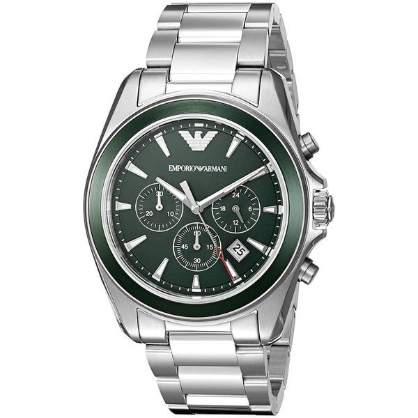 emporio armani green watch