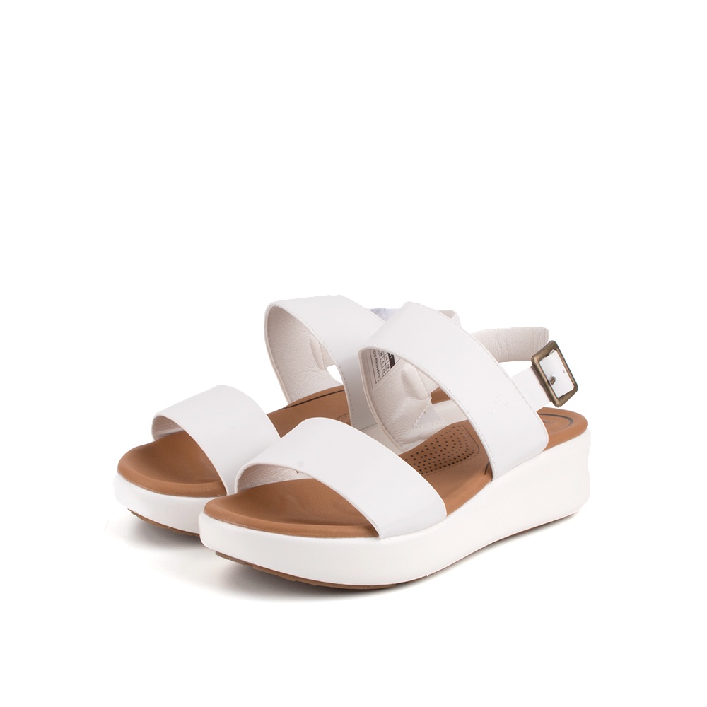 camel active Women White Two Strap Ankle Sandals (782103-YR01SV-0 ...