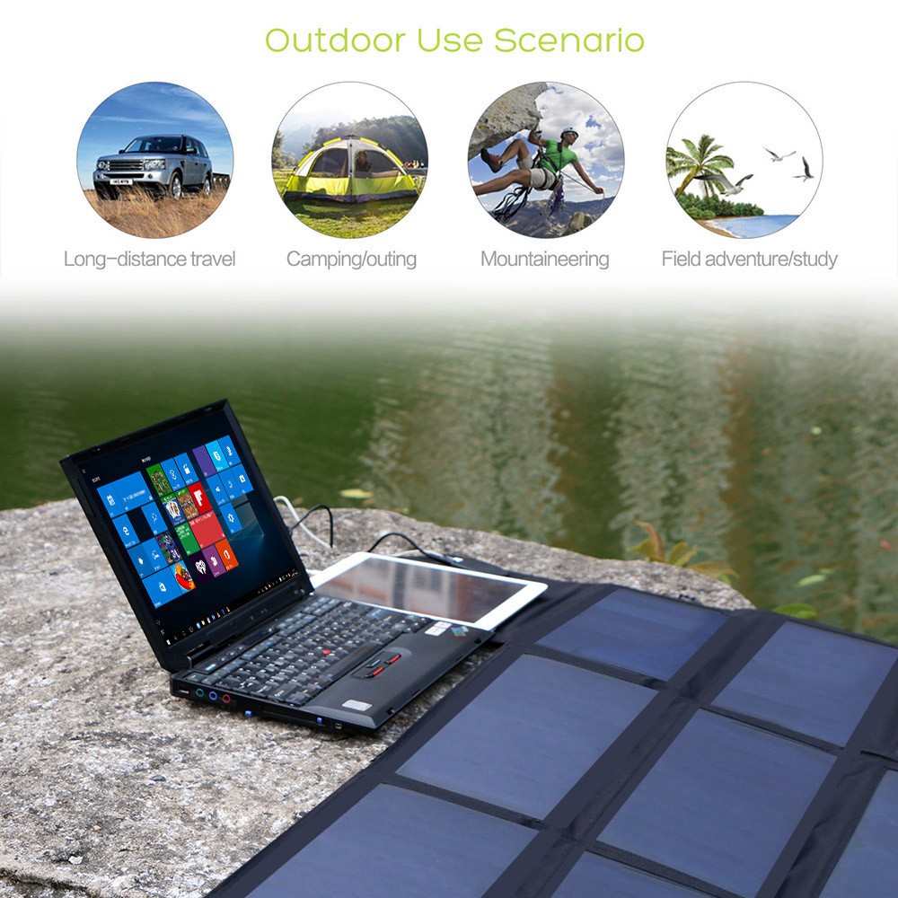 Camping Tablet ipad Boat Dual 5v USB with iSolar Technology+18v DC Output Samsung iPhone Hiking 12v Car RV Battery Portable Solar Panel for Laptop ALLPOWERS 100W Solar Charger Notebooks 